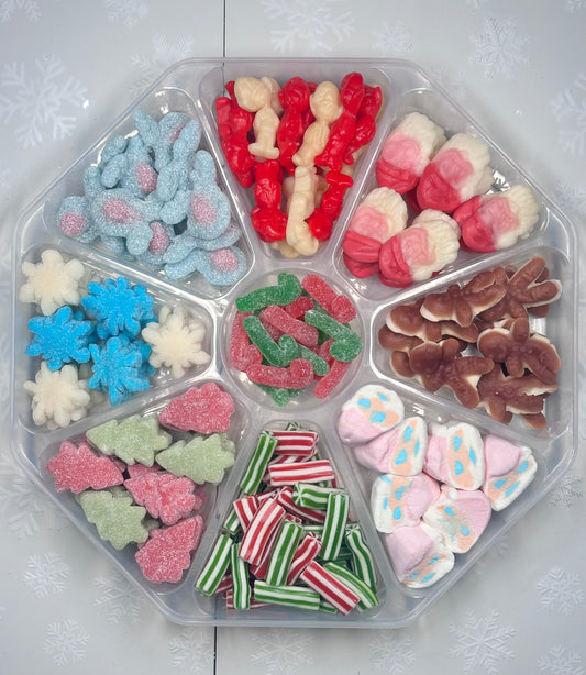 Christmas 9 Section Sweet Platter