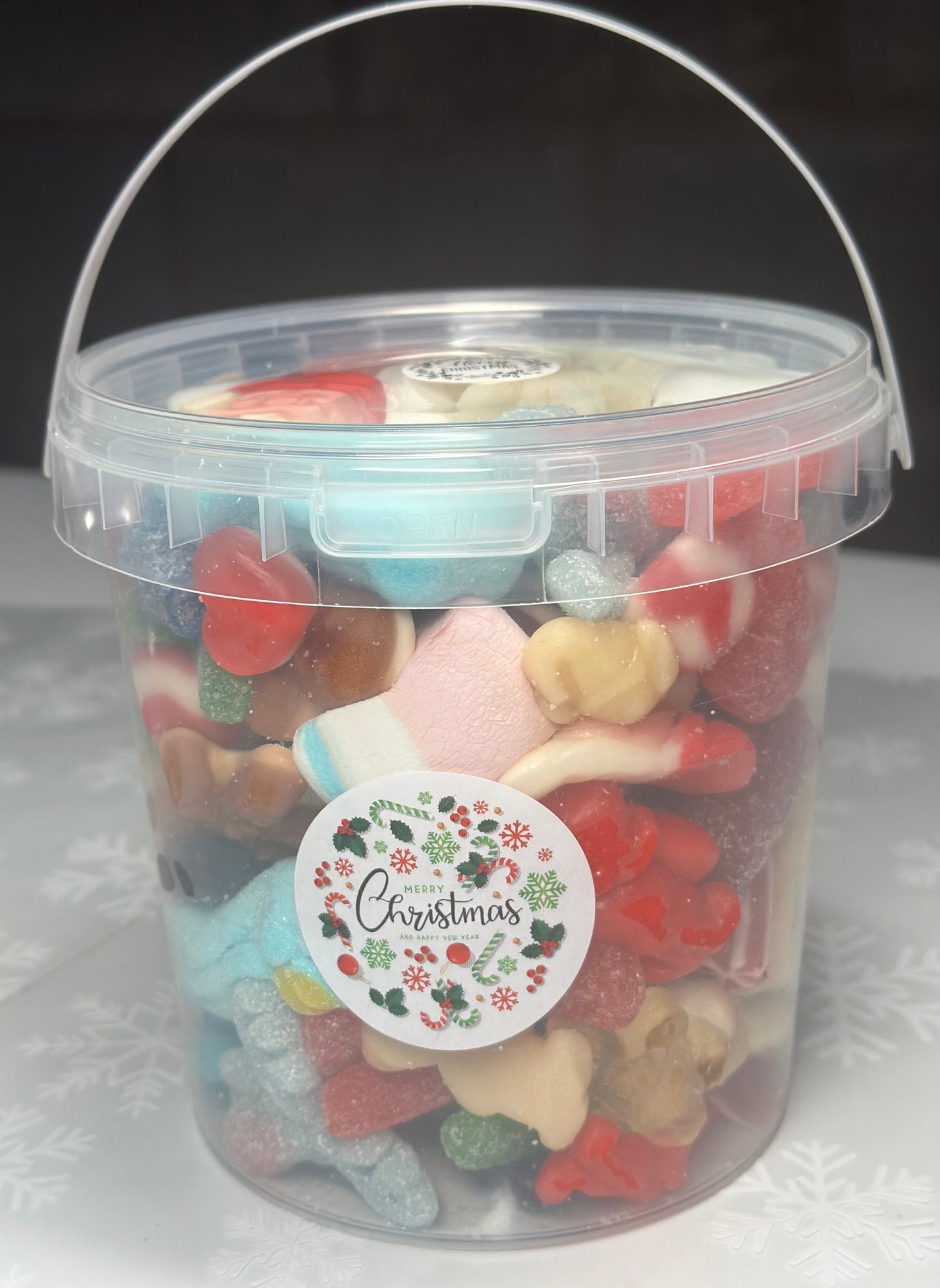 Christmas 1kg Sweet Bucket