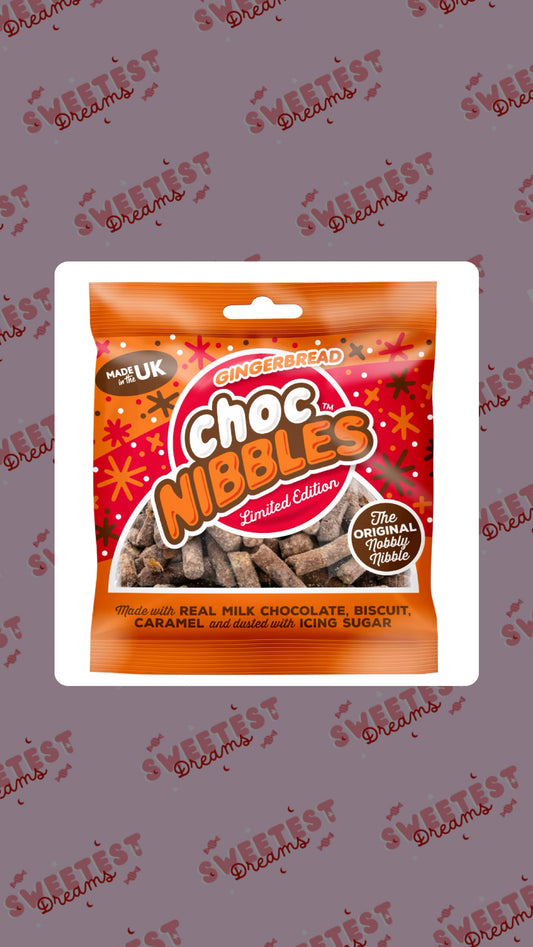 Gingerbread Limited Edition Choc Nibbles Bag 150g (INDIVIDUAL BAG)